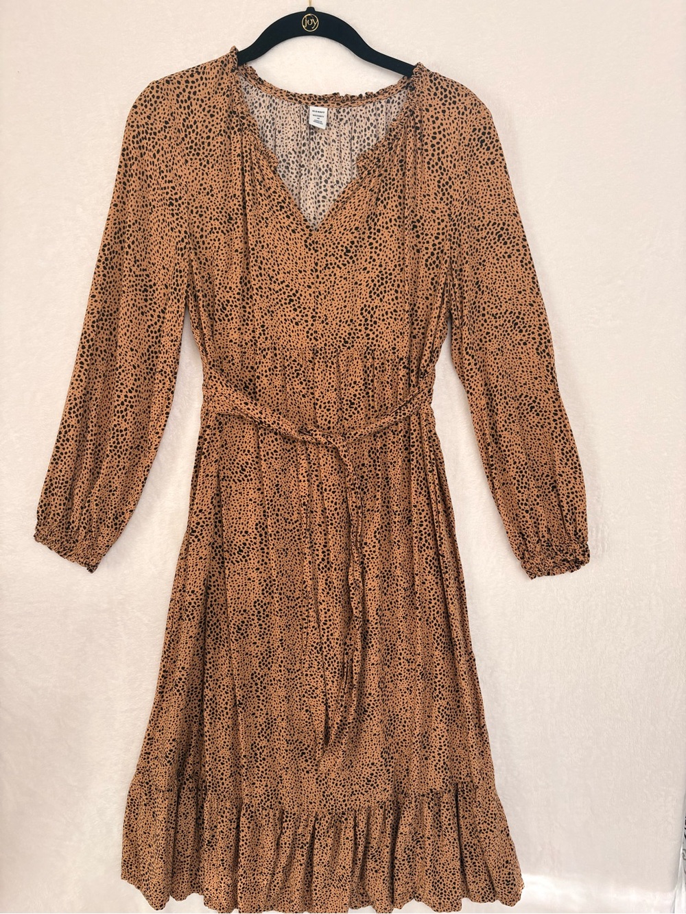 🐆 Old Navy Maternity Leopard Print Midi Dress – Size Medium